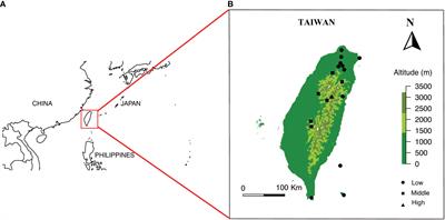 Flower colour and size-signals vary with altitude and resulting climate on the tropical-subtropical islands of Taiwan